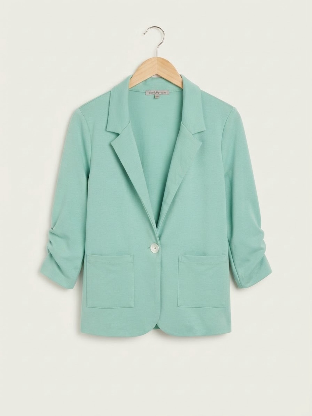 Charlotte Russe Mint Green Single-Button Blazer